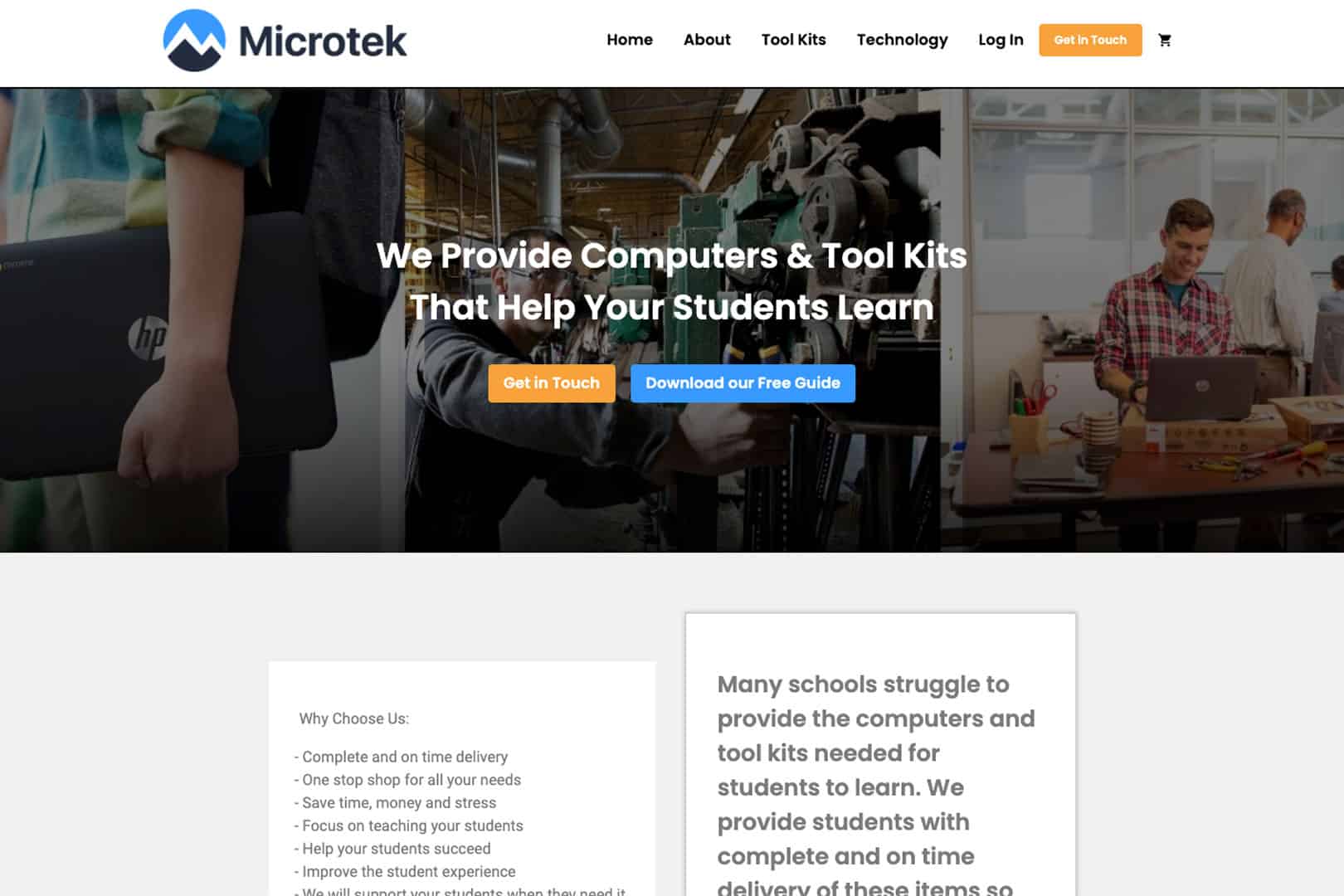 Microtek home page